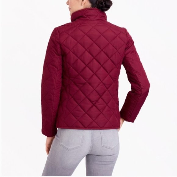 J.Crew Quilted Jacket / XSMALL / DARK WINE - Picture 2 of 7
